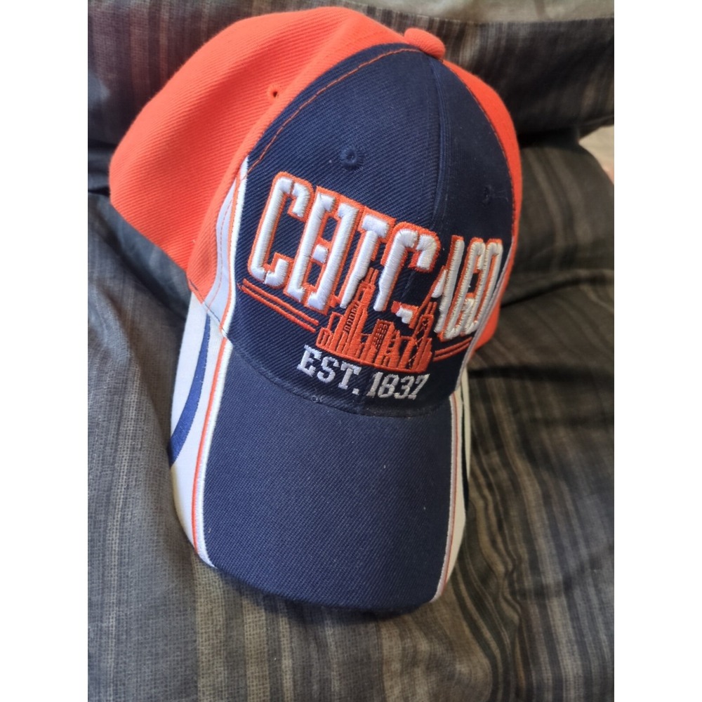 Chicago Hat City Destination Est. 1837 USA Headwear Adjustable Ball Cap A69